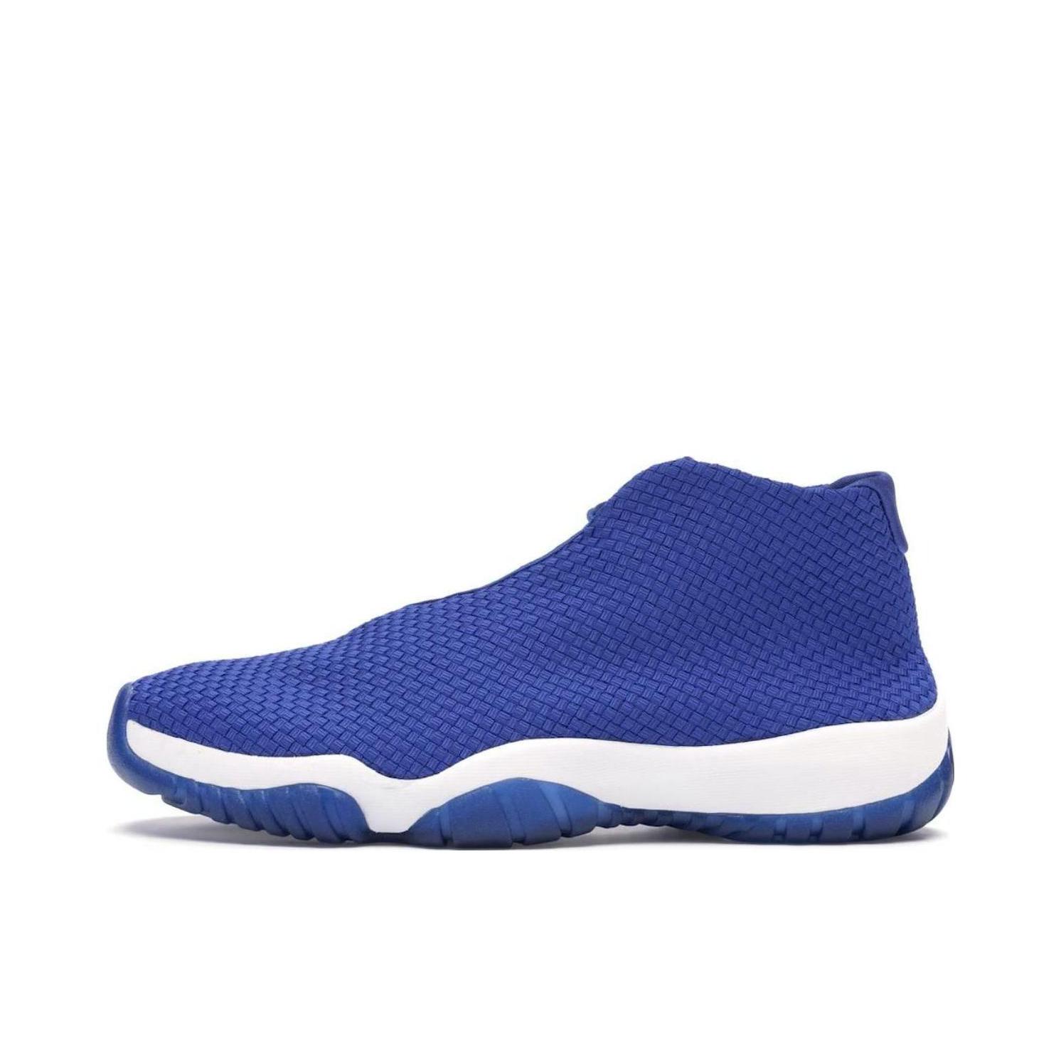 推荐商品：Air Jordan Future 篮球鞋 减震回弹防滑耐磨舒适透气复古编织织物 Varsity Royal Blue 深蓝色/白色