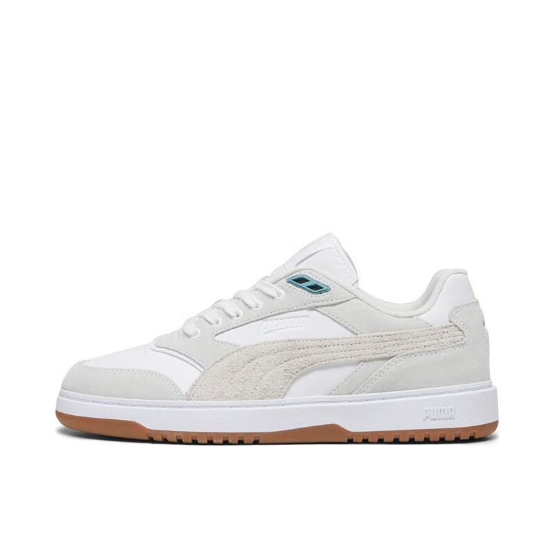 推荐商品：Puma/彪马 Doublecourt Prm 百搭复古 潮流简约 防滑耐磨 舒适轻便 透气 薄底 板鞋 白色/棕色
