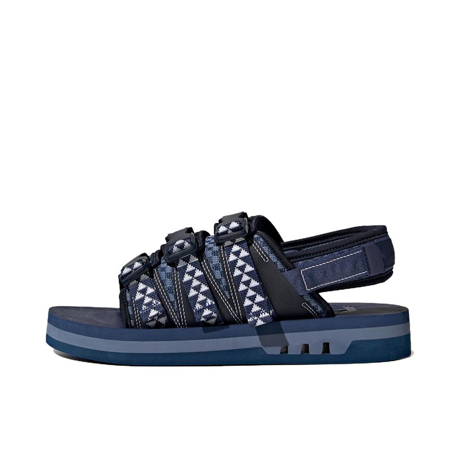 推荐商品：adidas Adistrp 防滑耐磨 轻便百搭 舒适运动 拖鞋 蓝色