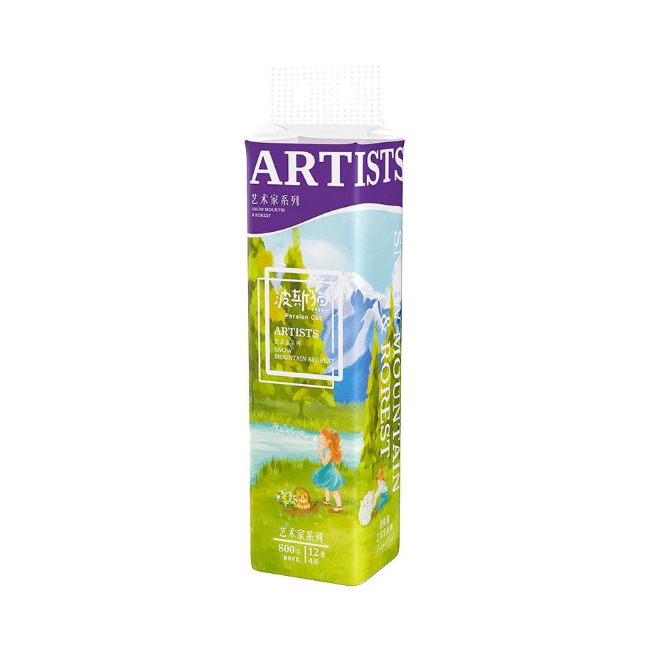 推荐商品：Persian Cat/波斯猫 BSM-ART-02 艺术家系列 4层 无芯卷纸