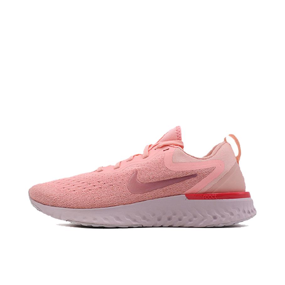 推荐商品：Nike Odyssey React 跑鞋 休闲耐磨缓震回弹轻便透气泡棉运动织物防滑 Oracle Pink  亮粉
