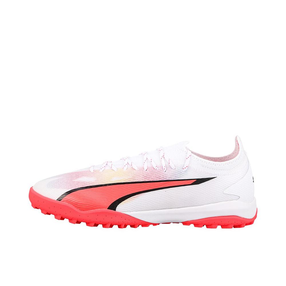 推荐商品：Puma/彪马 Ultra Ultimate Cage TF 耐磨防滑 圆头防踢 胶质碎钉 短钉 足球鞋 白色/红色