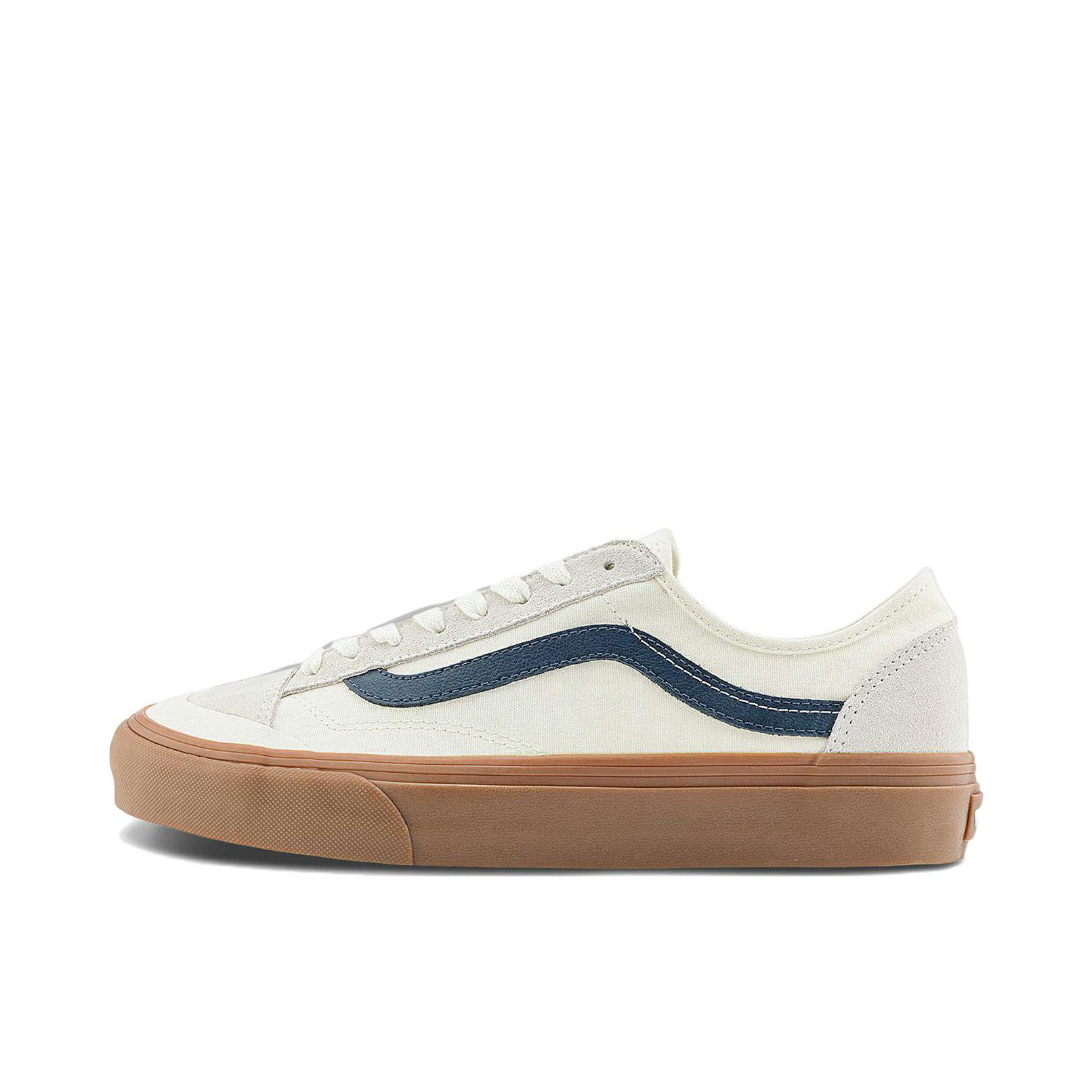 推荐商品：Vans/范斯 Style 136 DECON VR3 SF 防滑耐磨 舒适透气 复古 帆布鞋 蓝色/棕色