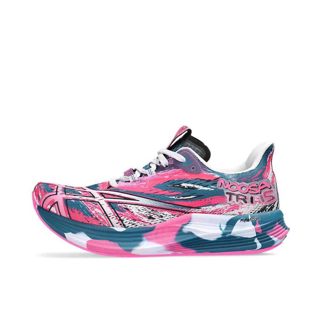 推荐商品：Asics/亚瑟士 Noosa Tri 15 跑鞋 减震回弹防滑耐磨网布透气舒适百搭支撑轻便圆头 灰色/粉色
