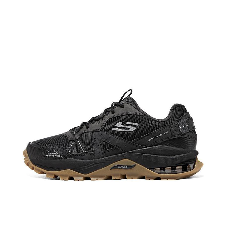 推荐商品：Skechers/斯凯奇 Arch Fit Trail Air 舒适缓震 绑带 户外休闲鞋 黑色/灰色