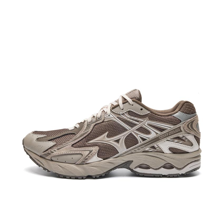 推荐商品：Mizuno/美津浓 Wave Solar V2 缓震 支撑 潮流复古 织物 包裹性 跑鞋 深褐色