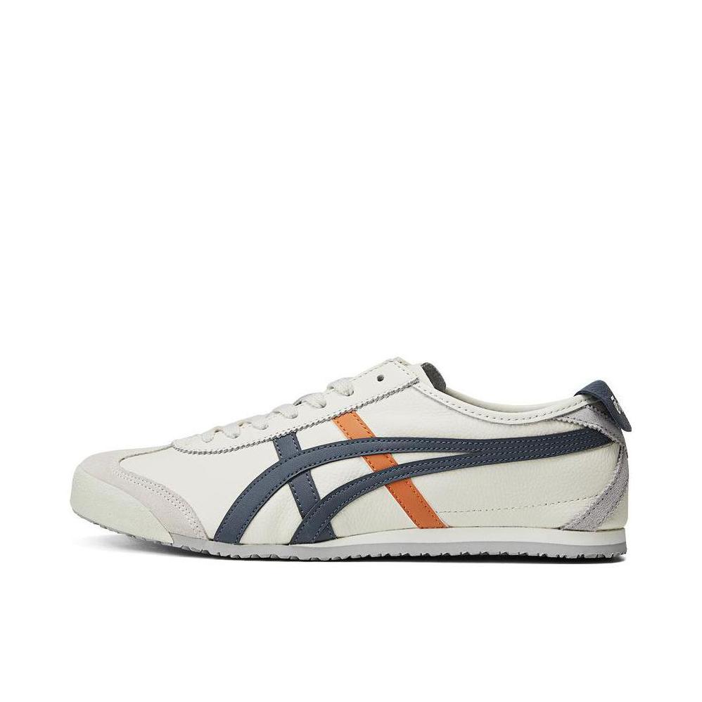 推荐商品：Onitsuka Tiger Mexico 66 德训鞋 运动休闲鞋 复古轻便透气舒适百搭防滑 藏蓝/白色/灰色