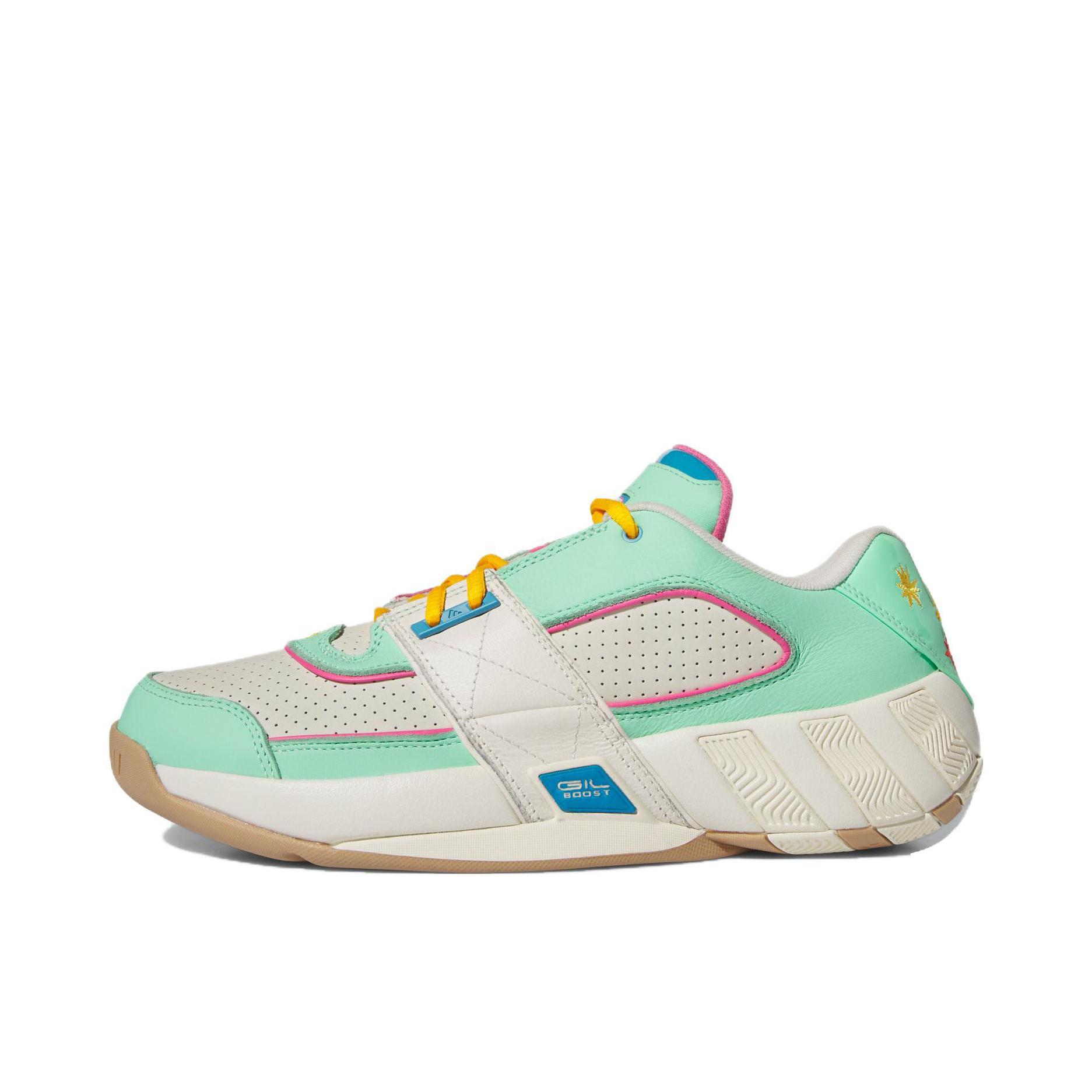 推荐商品：adidas Agent Gil Restomod 阿里纳斯 篮球鞋 实战复古防滑舒适百搭休闲潮流减震耐磨包裹性支撑低帮 薄荷绿/白色