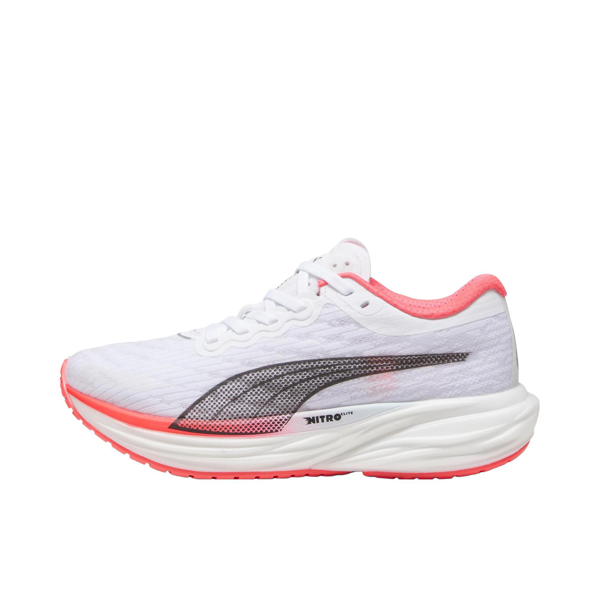 推荐商品：Puma/彪马 Deviate Nitro 2 氮气科技 缓震轻便 防滑耐磨 舒适 网面透气 支撑 碳板 马拉松 跑鞋 女款/白色/黑色/红色