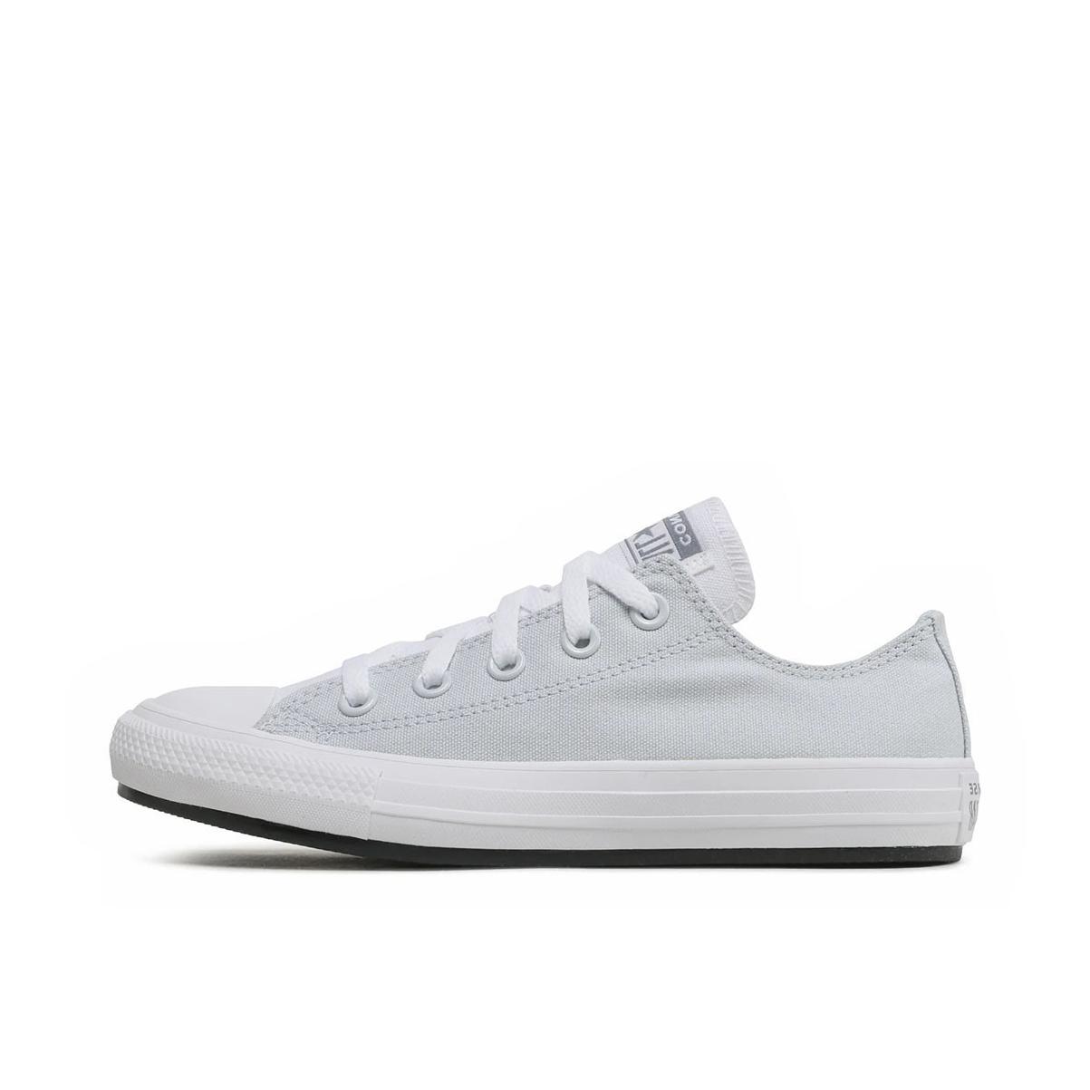 推荐商品：Converse/匡威 Chuck Taylor All Star 帆布鞋 常青款轻便防滑耐磨百搭复古圆头减震贴合高帮 低帮/浅灰/白色