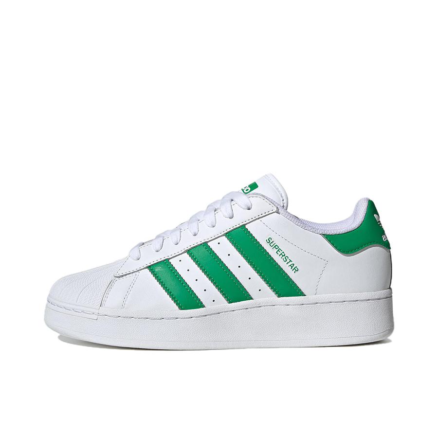 推荐商品：【宋雨琦同款】 adidas Originals Superstar 板鞋 轻便贝壳头薄底舒适百搭耐磨复古 浅绿色/白色