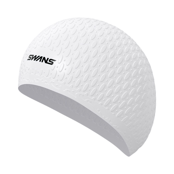 推荐商品：SWANS 长发护耳 不勒头 大头围 防水硅胶 泳帽 CYMSA21
