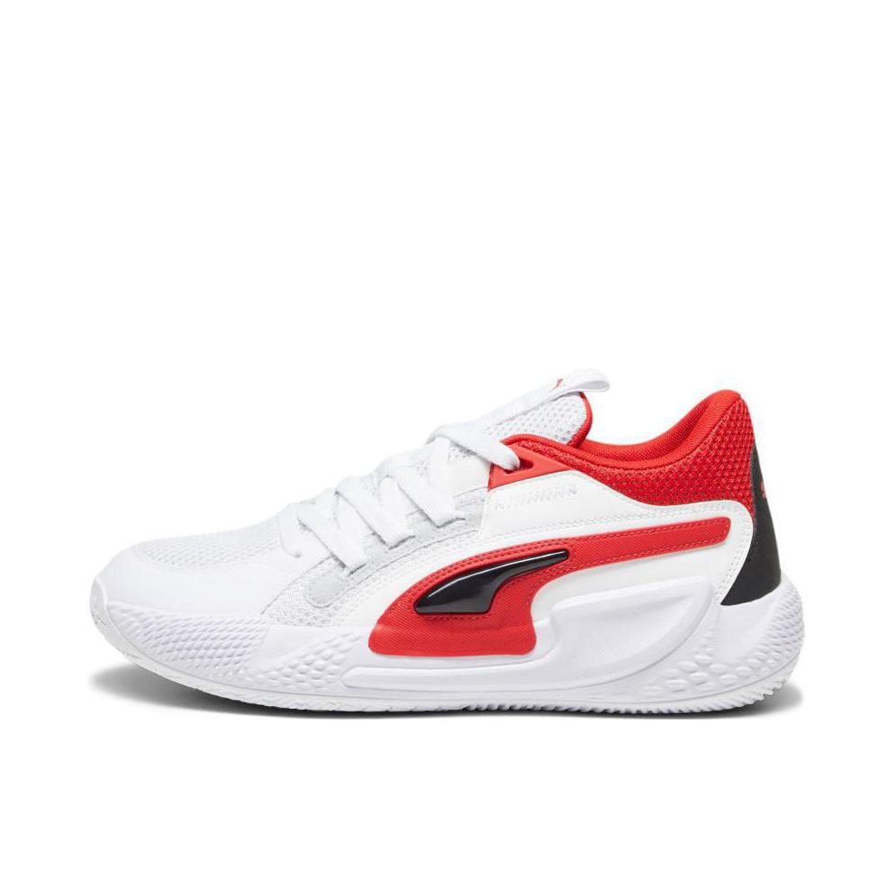 推荐商品：Puma/彪马 Court Rider Chaos RIDER FOAM中底 防滑耐磨 网面 轻便 缓震 篮球鞋 白色/红色