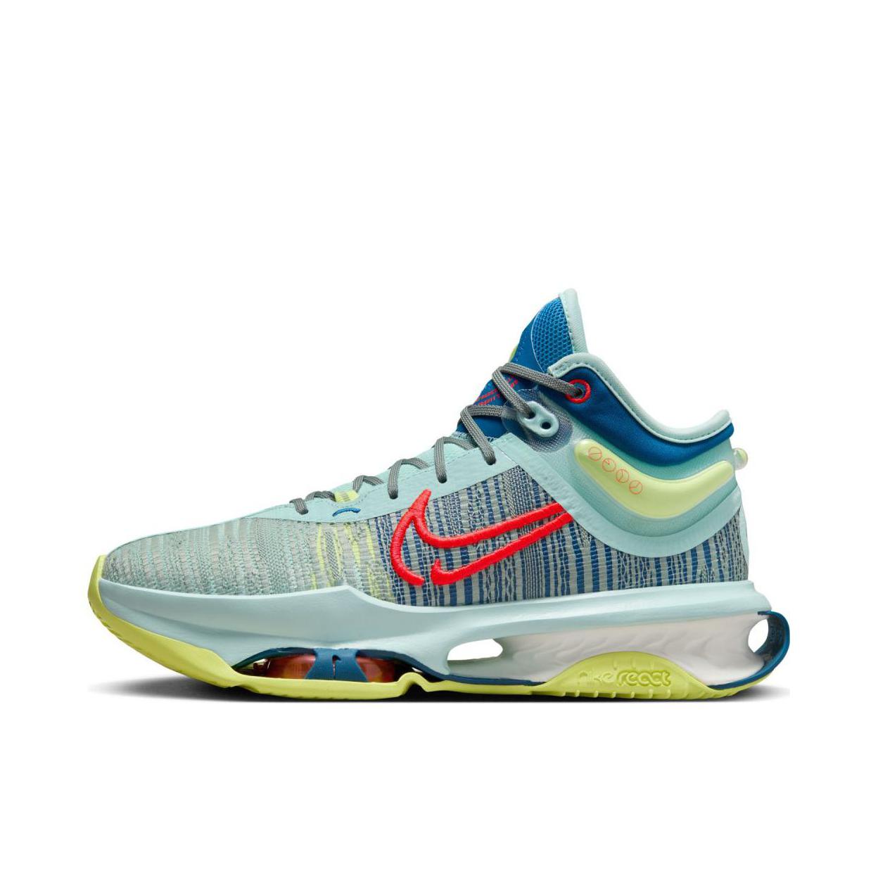 推荐商品：Nike Air Zoom G.T. Jump 2 抗扭 舒适减震 防滑耐磨 圆头 支撑回弹 百搭潮流 篮球鞋 国外版/冰翡翠蓝/浅柠檬黄