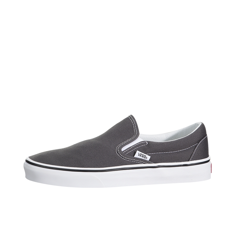 推荐商品：Vans/范斯 Classic Slip-on 防滑 简约 棋盘格 一脚蹬 百搭 休闲 帆布鞋 Charcoal 狼灰色