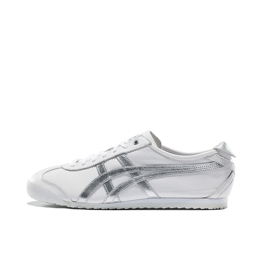 推荐商品：Onitsuka Tiger Mexico 66 德训鞋 运动休闲鞋 复古轻便透气舒适百搭防滑 White Silver 白银