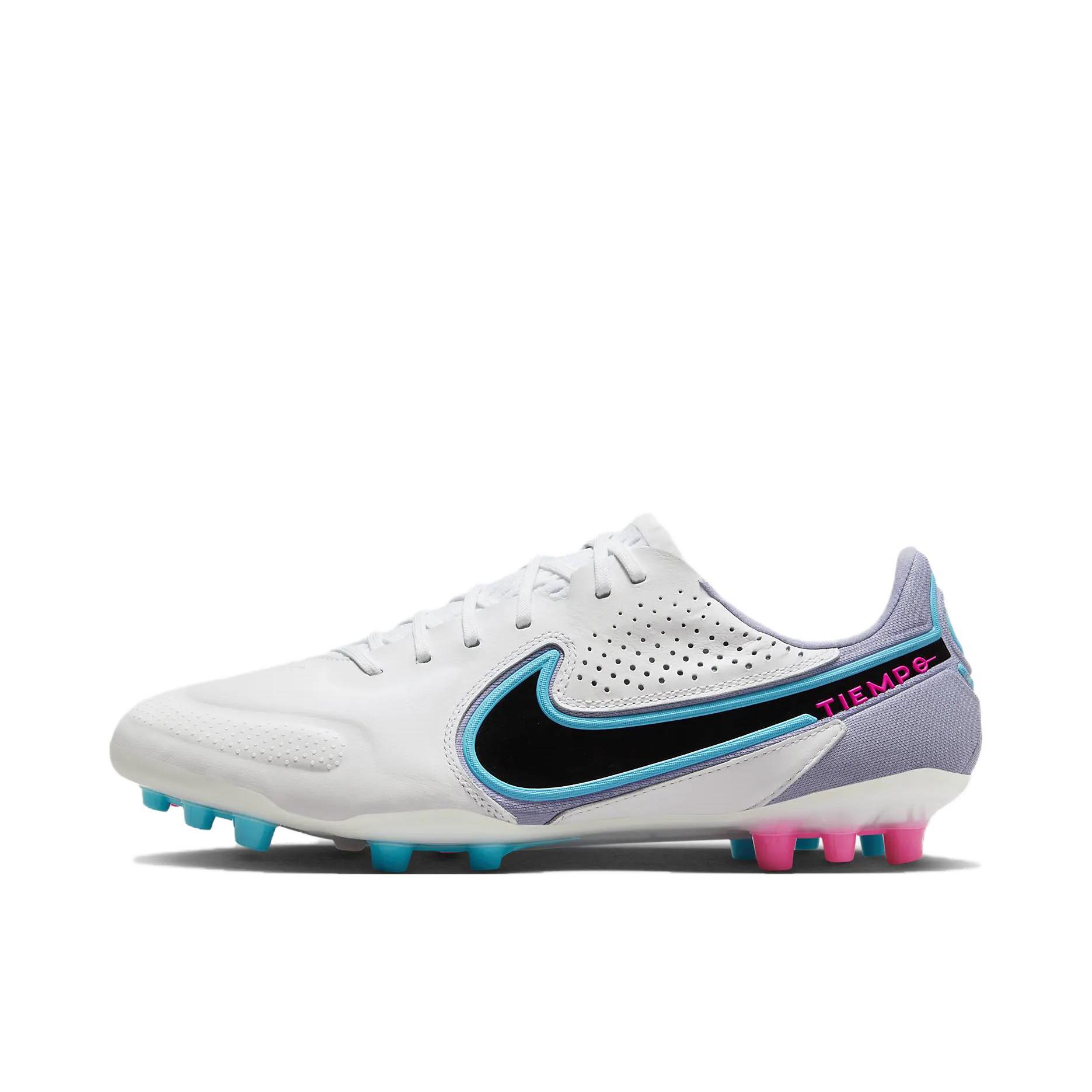 推荐商品：Nike Tiempo Legend 9 Academy AG 入门 胶质短钉 人造草地 抗冲击防滑耐磨圆头 足球鞋 白色