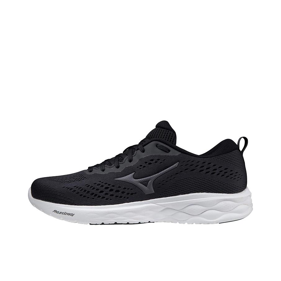 推荐商品：Mizuno/美津浓 Wave Revolt 2 耐磨 回弹 跑鞋 乌黑色/白色