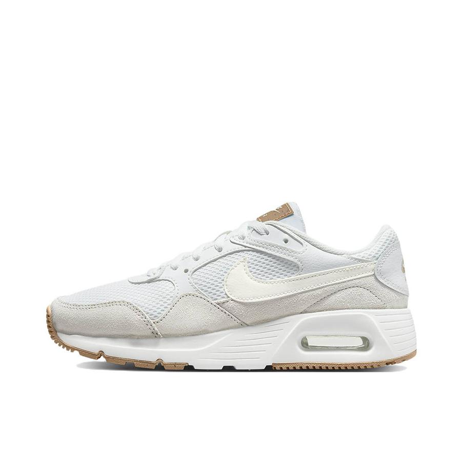 推荐商品：Nike Air Max SC 防滑耐磨 舒适缓震 网布透气 织物 气垫 减震 复古 合成革 耐穿 运动休闲鞋 白色/灰色