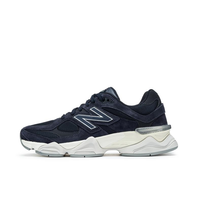 推荐商品：New Balance 9060 跑鞋 绒面革舒适减震网面透气防滑耐磨拼接复古增高圆头贴合耐穿 藏青色/白色