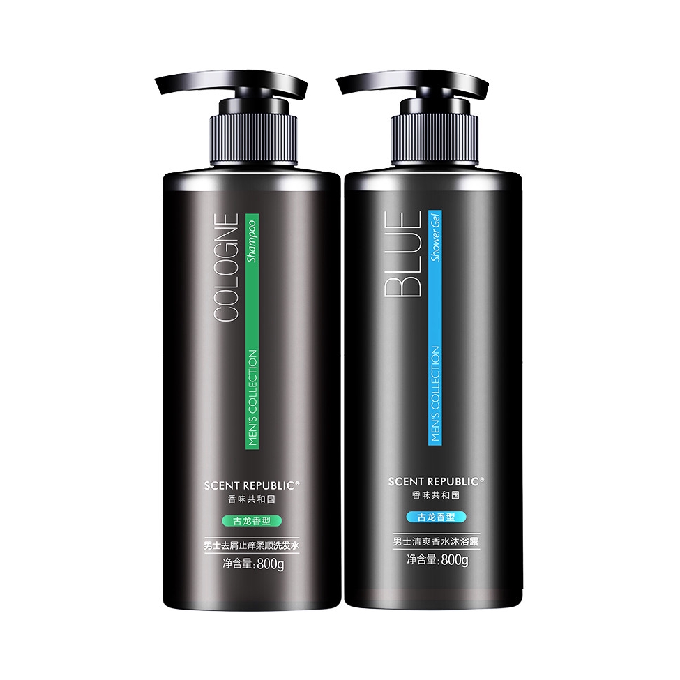 推荐商品：荷森氏 古龙洗发水沐浴露组合套装 持久留香