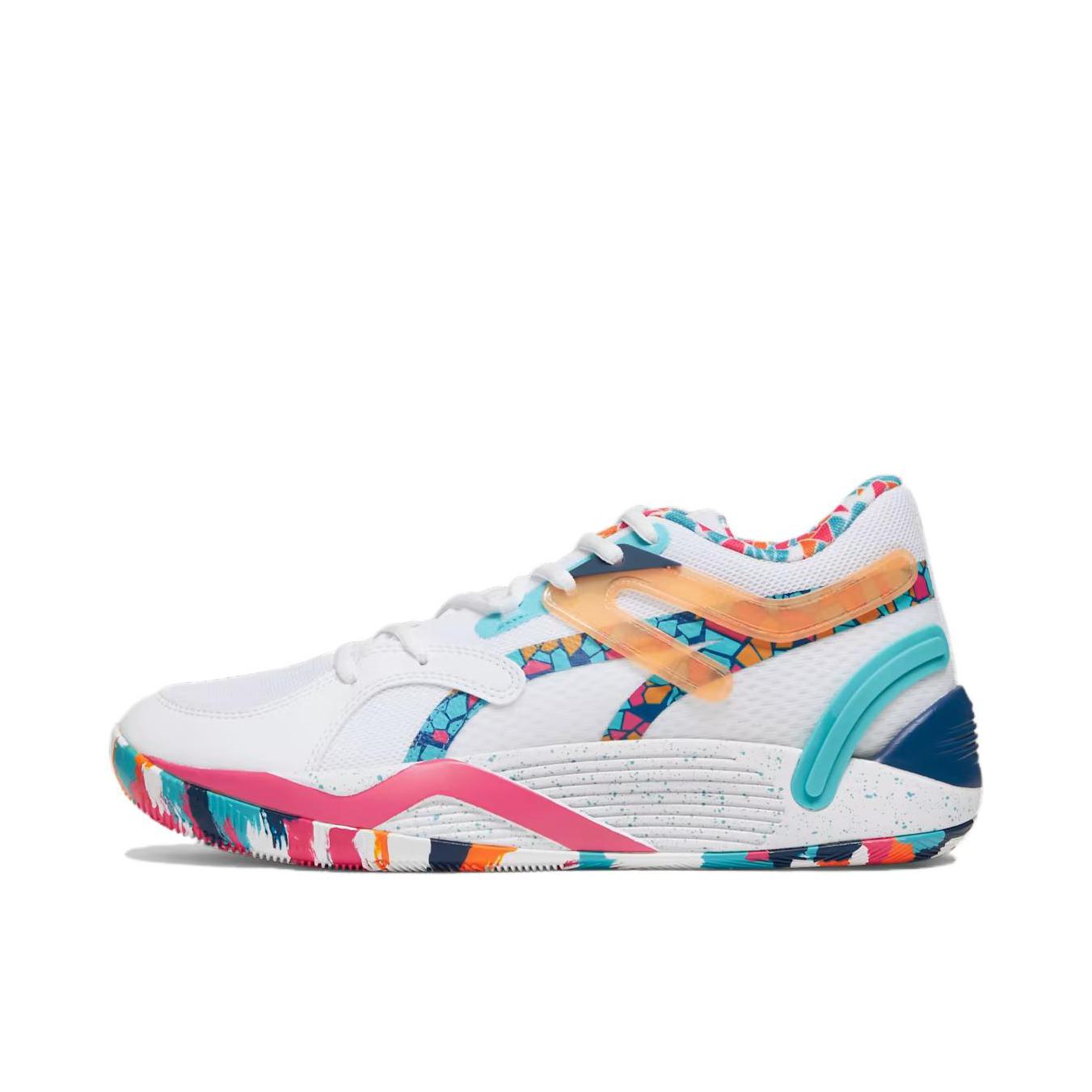 推荐商品：Puma/彪马 Trc Blaze Court 防滑耐磨 舒适减震 实战 圆头 织物 篮球鞋 红色/蓝色/白色