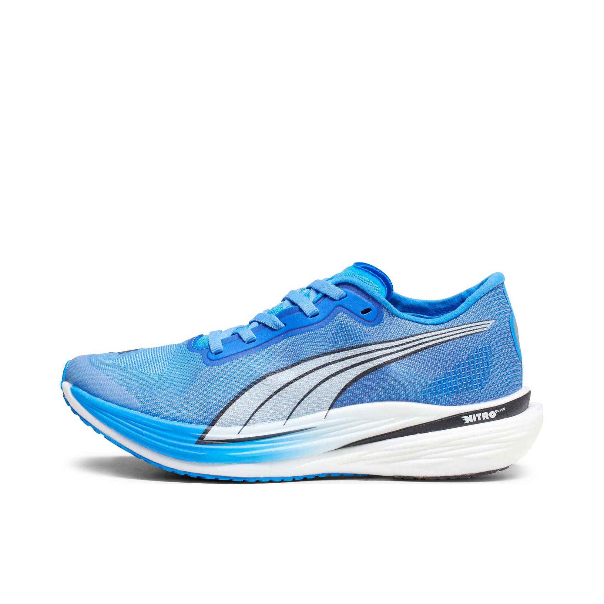 推荐商品：Puma/彪马 Deviate Nitro Elite 2 碳板 网布 缓震轻便 防滑耐磨 舒适透气 织物 休闲百搭 跑鞋 白色/深蓝色