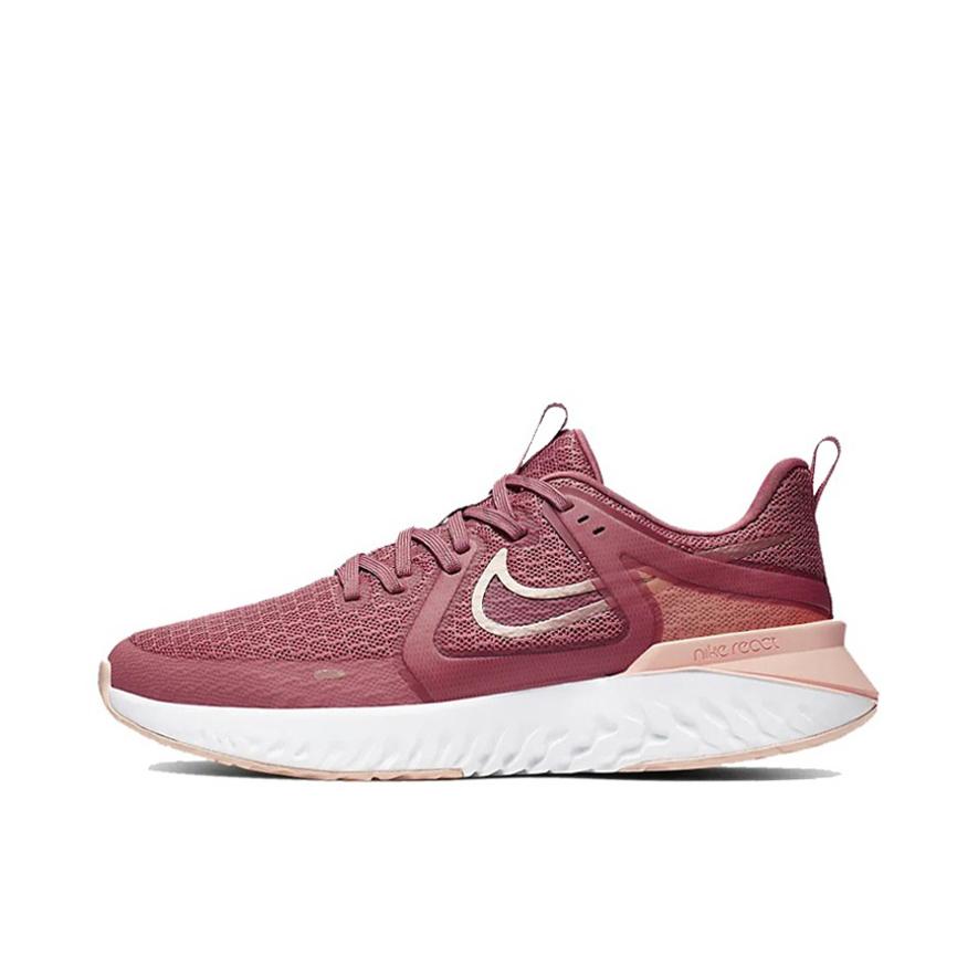 推荐商品：Nike Legend React 2 跑鞋 网面透气防滑耐磨舒适缓震织物复古百搭 IndianRed 浅红