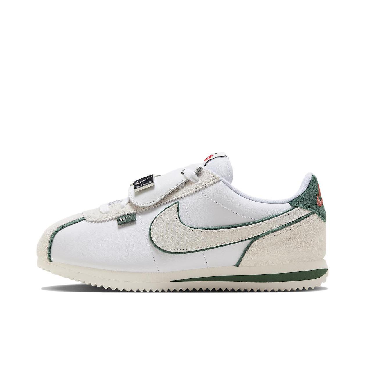 推荐商品：Nike Classic Cortez 阿甘鞋 跑鞋 防滑耐磨缓震透气轻便抓地舒适低帮耐穿贴合 女款/白色/浅绿色