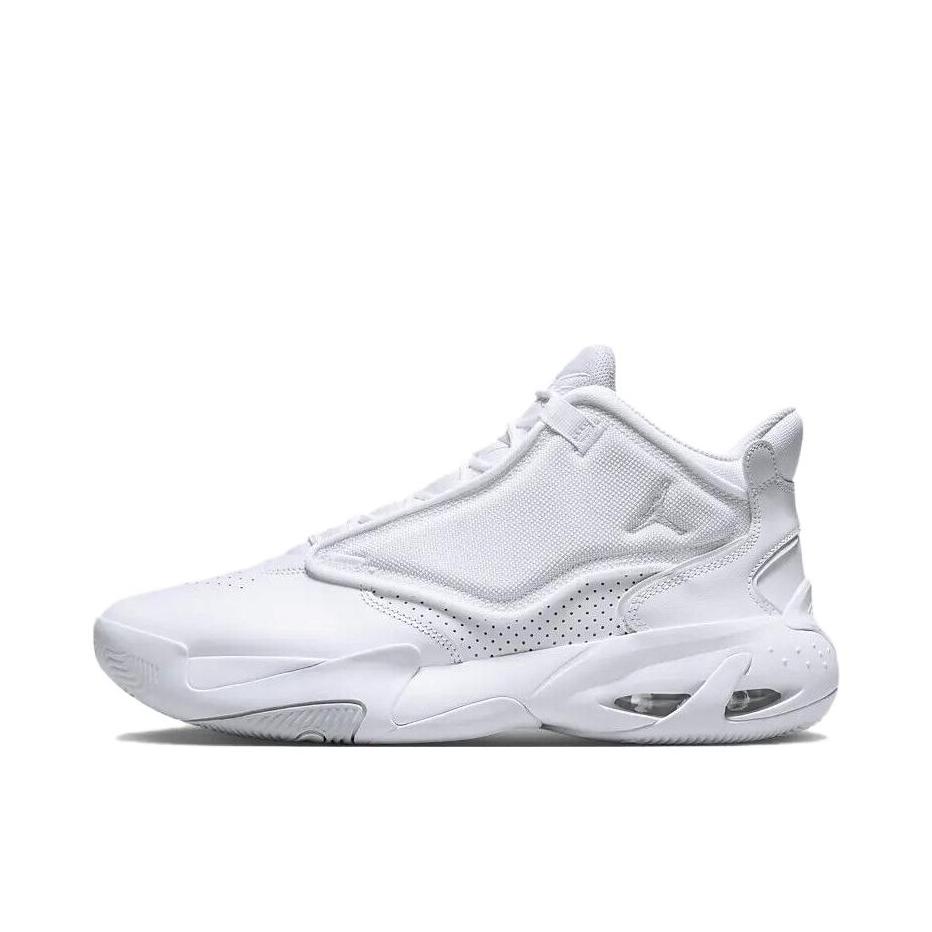 推荐商品：Jordan Max Aura 4 篮球鞋 减震舒适防滑耐磨百搭圆头抓地运动合成革 白色