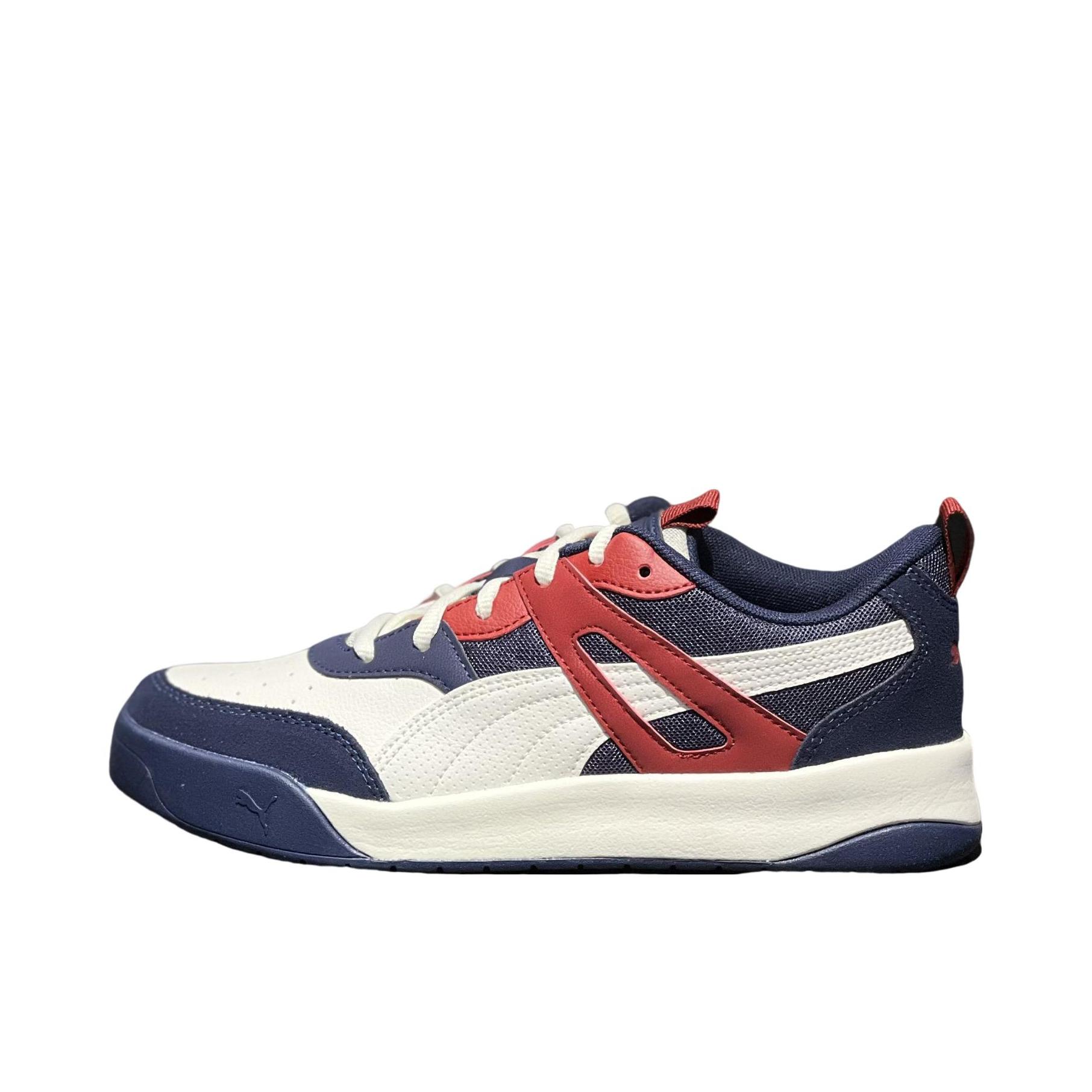 推荐商品：Puma/彪马 Backcourt 运动休闲鞋 潮流复古百搭防滑耐磨舒适透气 蓝色/白色/红色