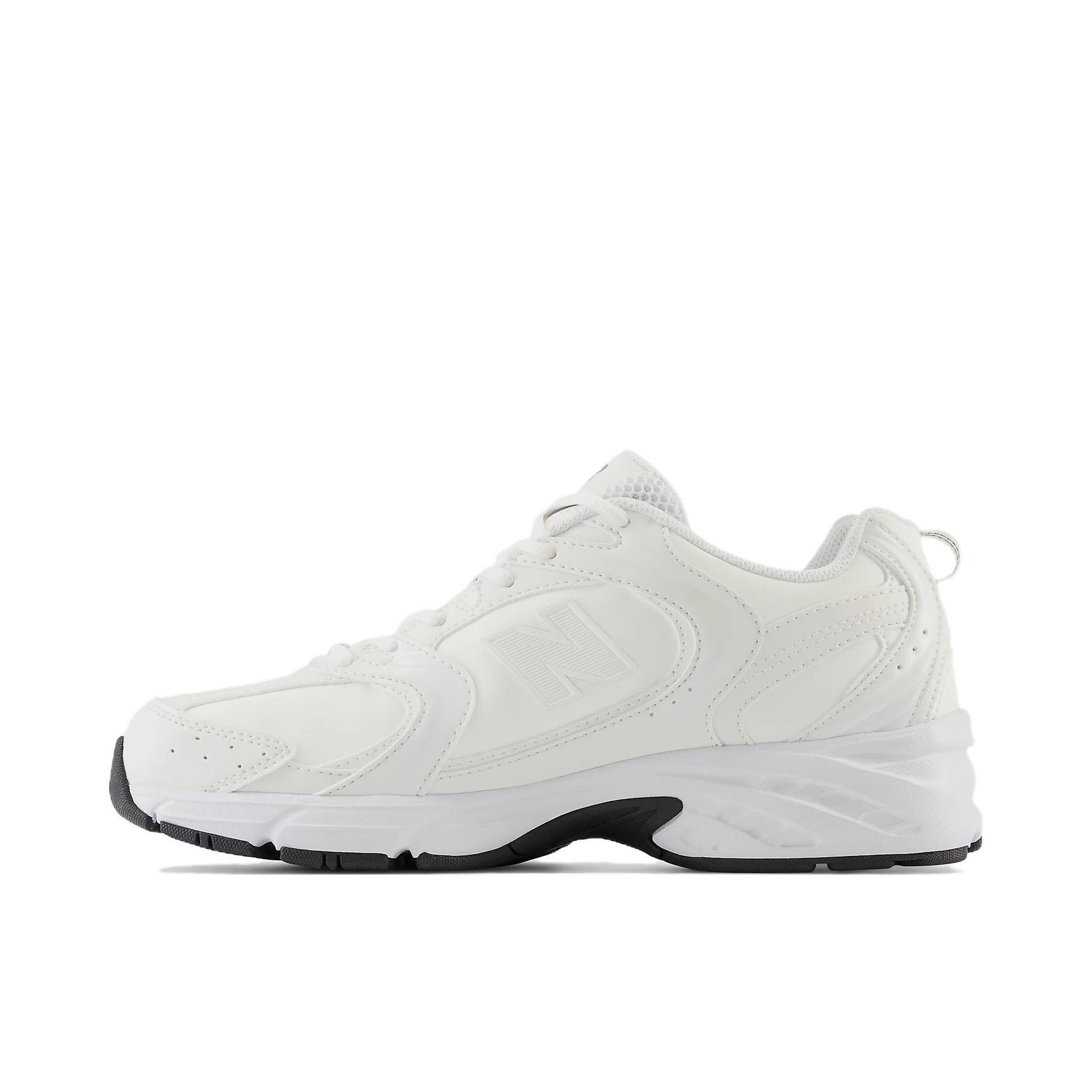 推荐商品：New Balance MR530 跑鞋 圆头经典拼接复古缓震防滑耐磨网面透气支撑 大白色