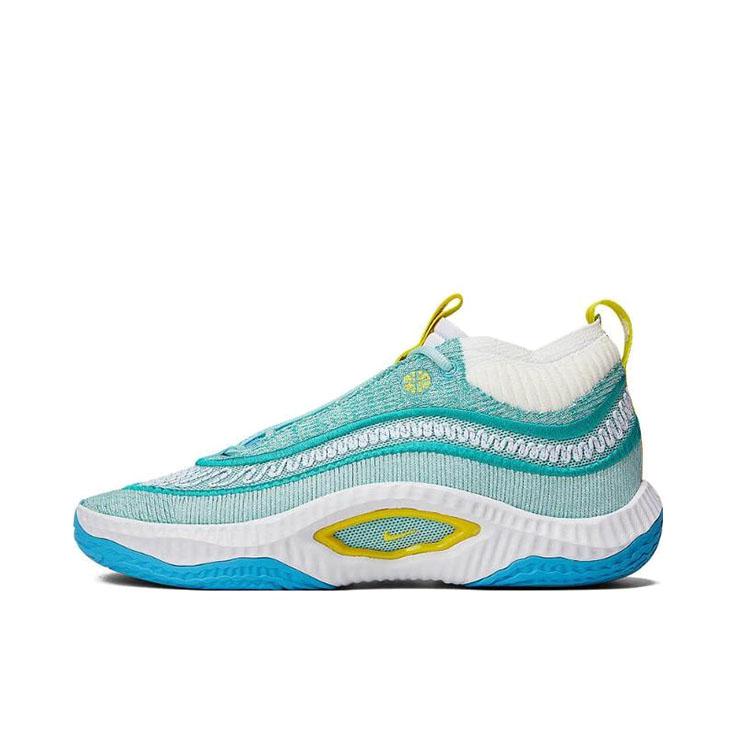 推荐商品：Nike Cosmic Unity 3 舒适透气 耐磨减震 轻便回弹 抗扭 时尚百搭 篮球鞋 冰川篮/白色/宝石绿