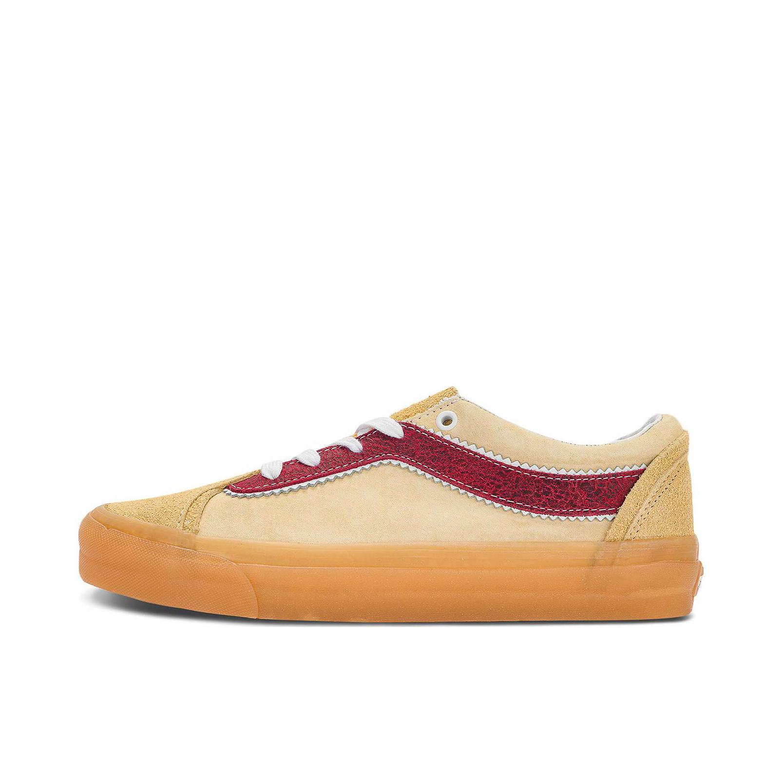 推荐商品：Vans/范斯 Bold Ni 板鞋 复古拼接经典舒适休闲防滑耐磨 黄色/棕色/红色