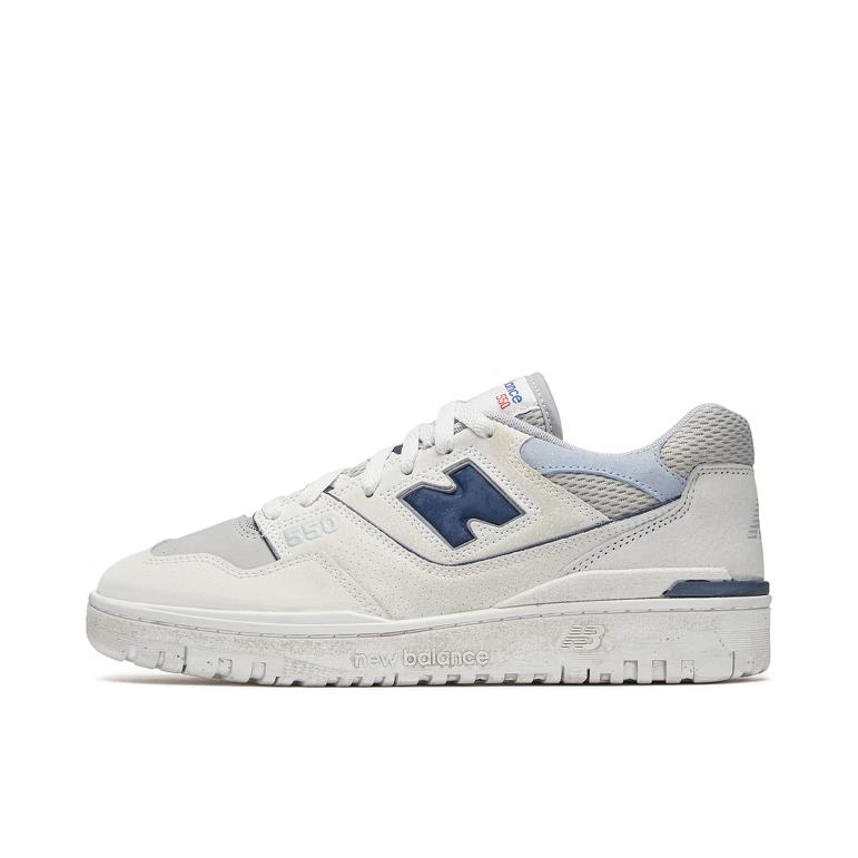 推荐商品：New Balance 550 复古 舒适 百搭 减震透气 防滑耐磨 潮流 运动休闲鞋 雪白/浅灰