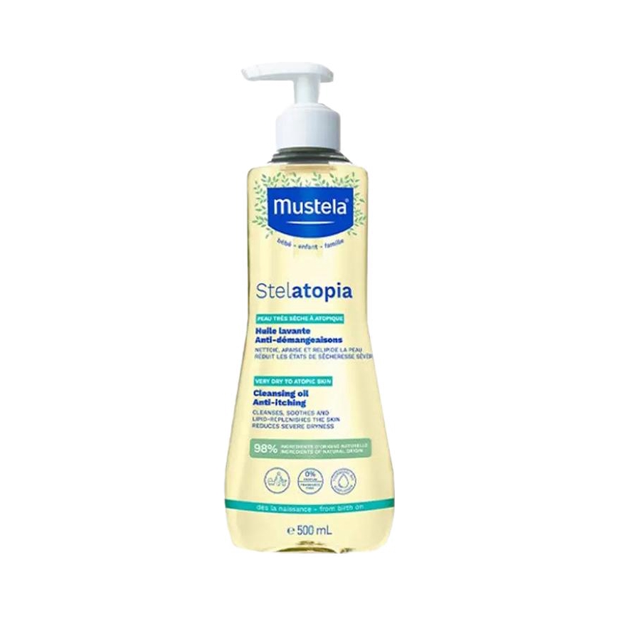 推荐商品：mustela/妙思乐 宝宝思恬雅温和沐浴油补水全家用无香无泪