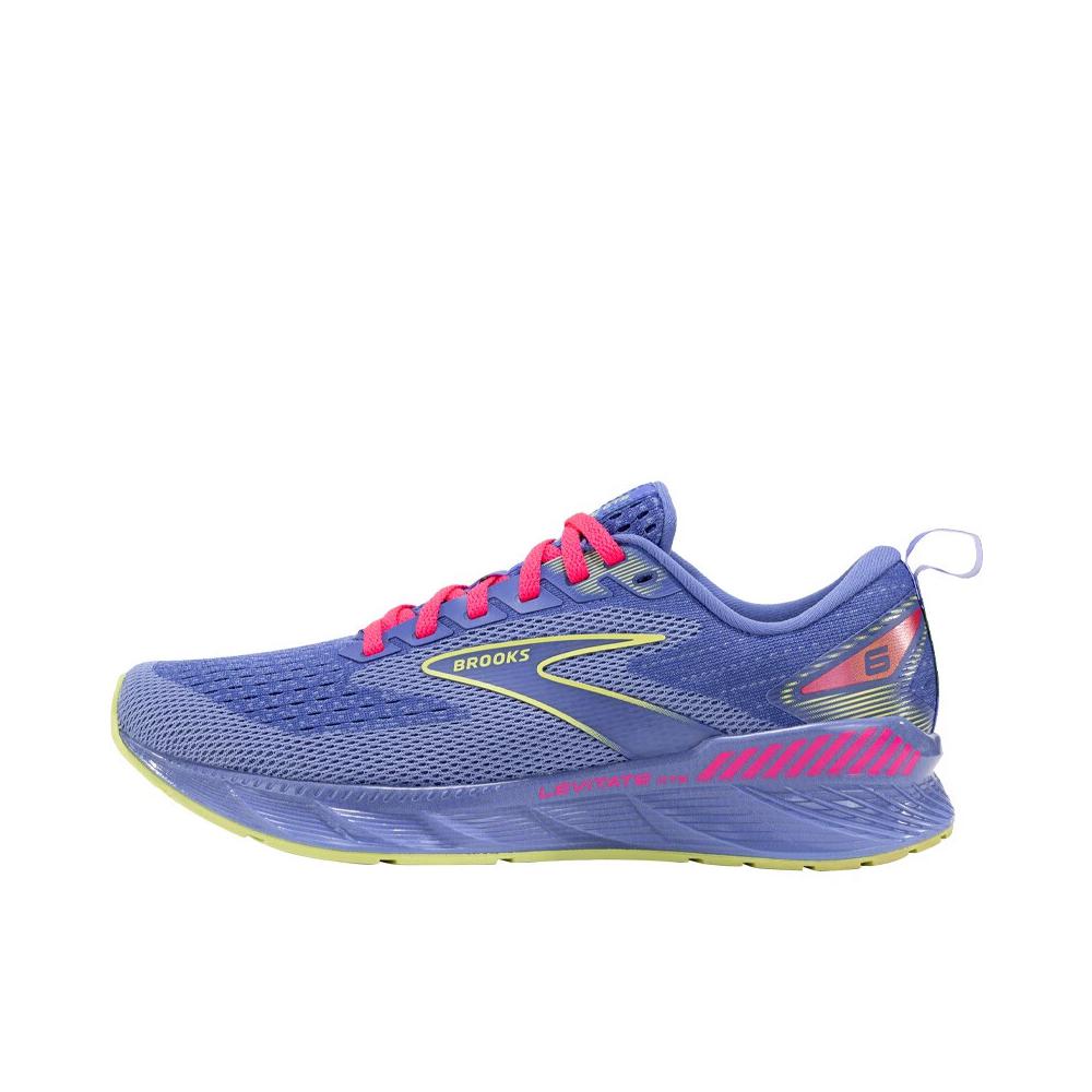 推荐商品：Brooks/布鲁克斯 Levitate 6 柔软透气 支撑减震 回弹耐磨 舒适轻便 织物 马拉松 跑鞋 女款/支撑版/紫色/粉红