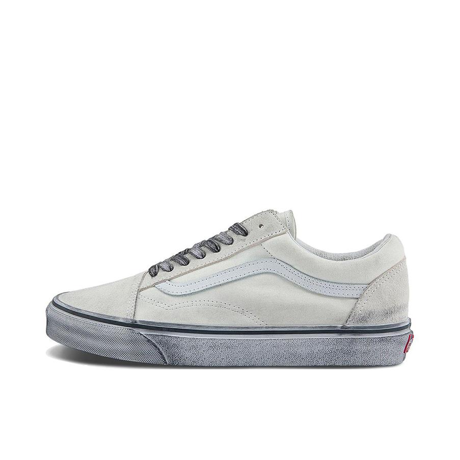 推荐商品：Vans/范斯 Old Skool 滑板鞋 板鞋 轻便防滑复古舒适经典 白色/做旧