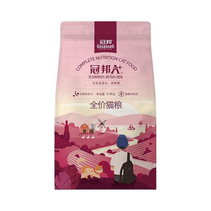 推荐商品：冠邦 A+系列乳铁蛋白全阶段猫粮营养美毛