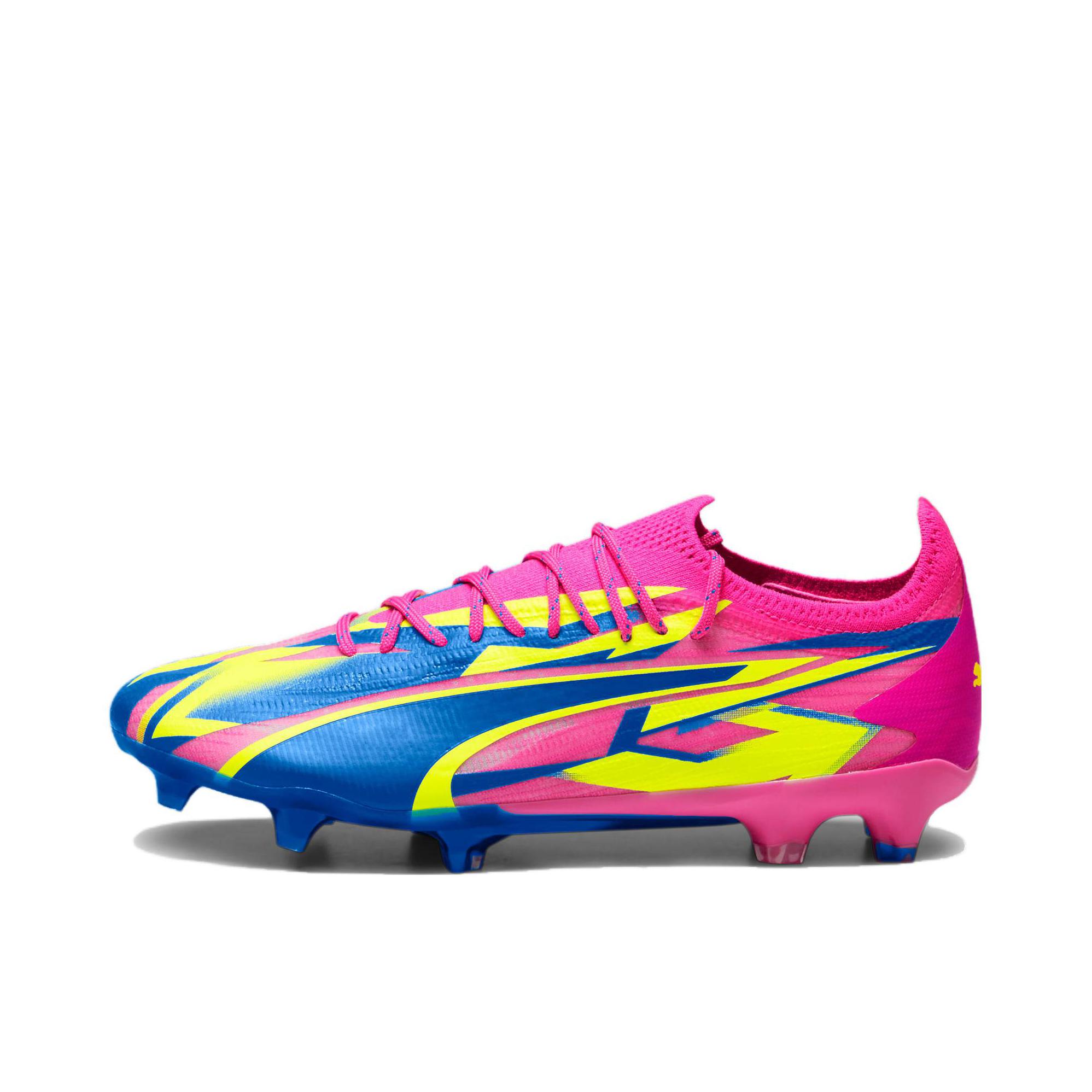 推荐商品：Puma/彪马  Ultra Match FG/AG  减震轻便 舒适透气 防滑耐磨短钉 长钉 胶质  足球鞋 粉色/蓝色/红色