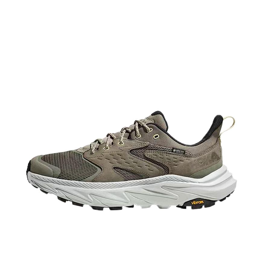 推荐商品：HOKA ONE ONE Anacapa 2 牛皮 增高 防滑耐磨 织物 合成革 防水 登山鞋 户外休闲鞋 墨橄榄绿/水星灰
