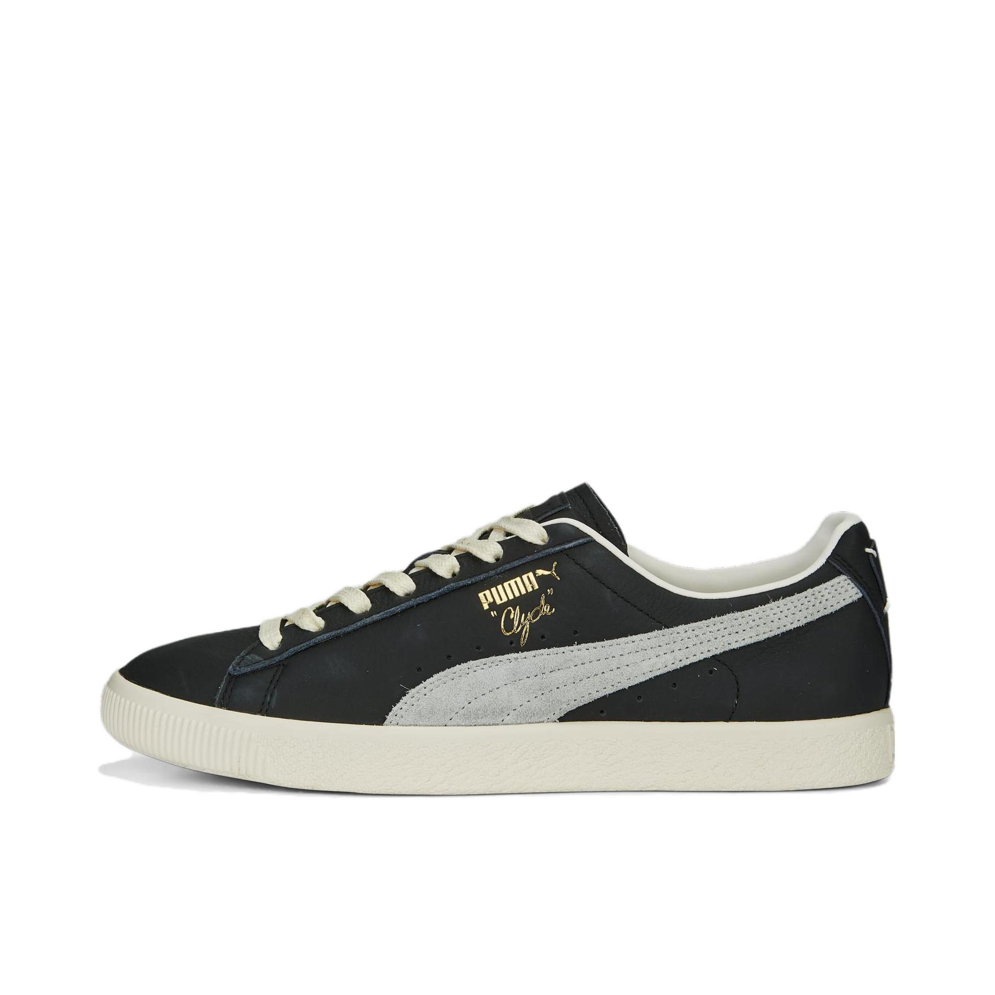 推荐商品：Puma/彪马 Clyde Base 休闲百搭 防滑耐磨 帆布鞋 深黑色/灰色