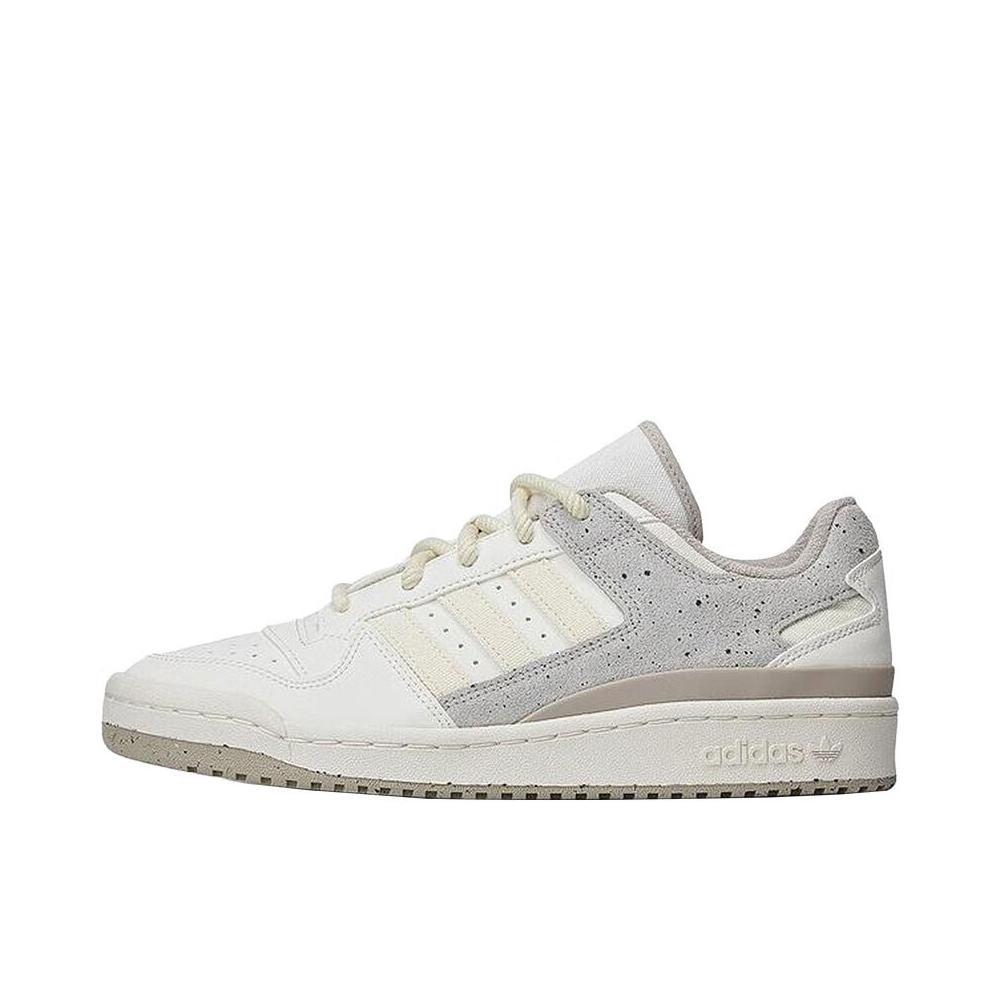推荐商品：adidas Originals Forum 板鞋 轻便复古防滑时尚魔术贴篮球风薄底包裹性 奶白色/灰色