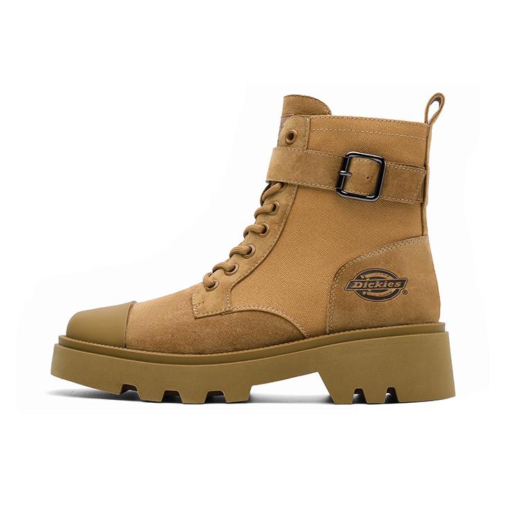 推荐商品：dickies  防滑耐磨 舒适透气 复古百搭  工装靴 马丁靴 233W50LXS8 黄色