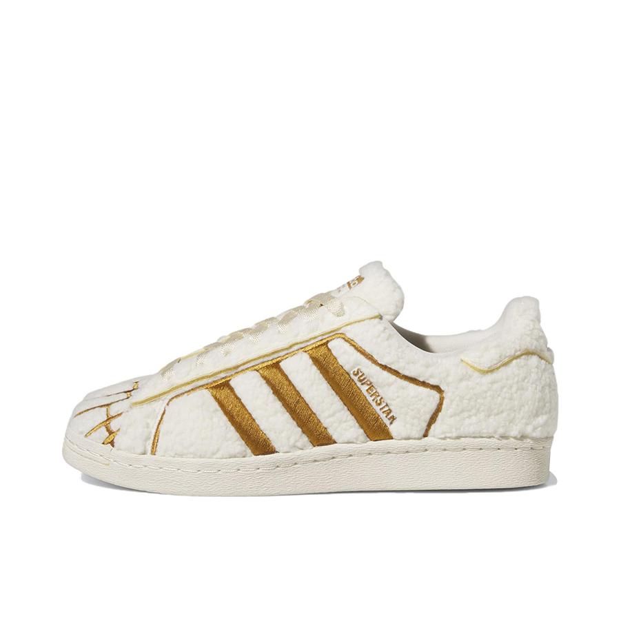 推荐商品：【宋雨琦同款】 adidas Originals Superstar 板鞋 轻便贝壳头薄底舒适百搭耐磨复古 米色/金色