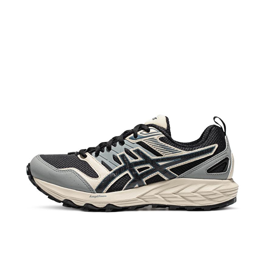 推荐商品：Asics/亚瑟士 Gel-Sonoma CN 抓地 合成革 缓震轻便 防滑耐磨 舒适透气 回弹 稳定支撑 跑鞋 女款/黑色/灰色