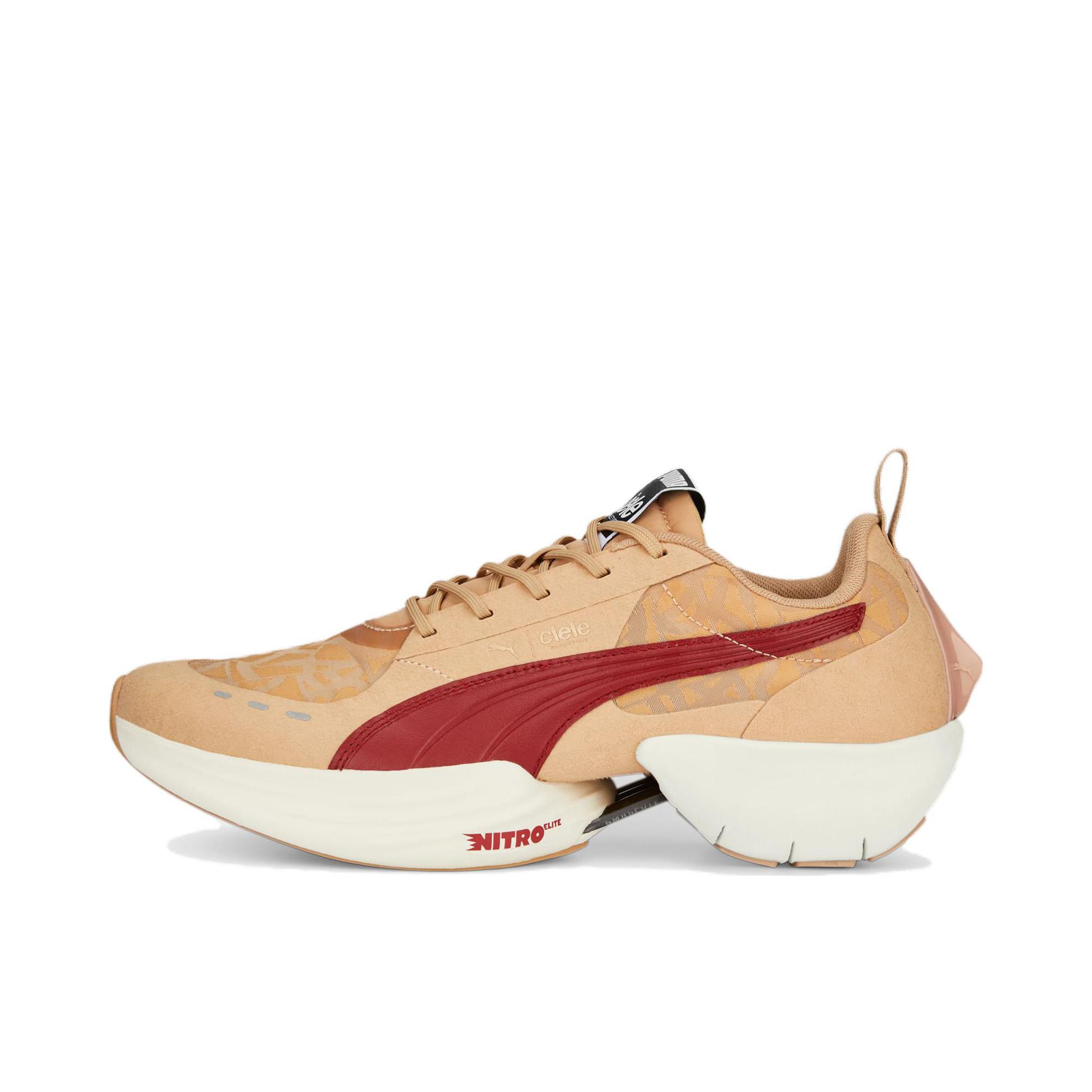 推荐商品：Puma/彪马 Fast-R Nitro Elite 织物 回弹 透气支撑 碳板 异爪 跑鞋 黄色/红色