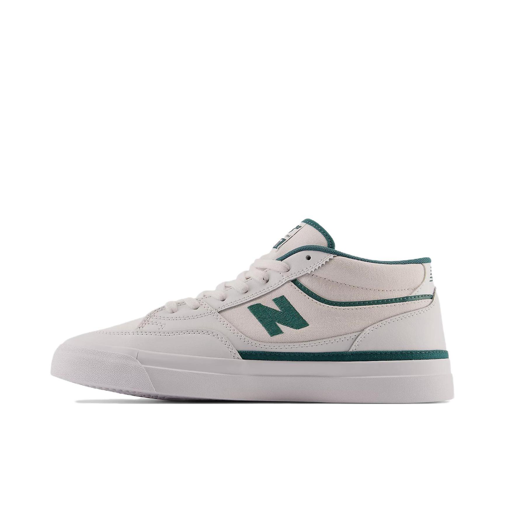 推荐商品：New Balance Numeric 417 舒适简约 耐磨 板鞋 白色/绿色