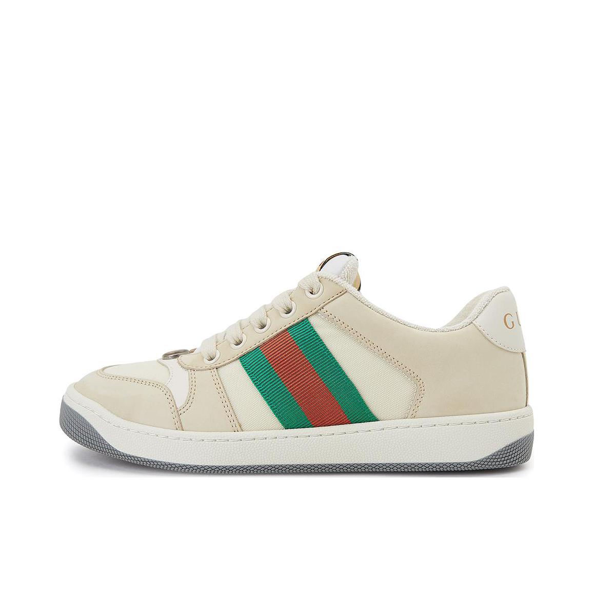 推荐商品：Gucci Screener 板鞋 脏脏鞋 经典复古减震帆布轻便 浅棕