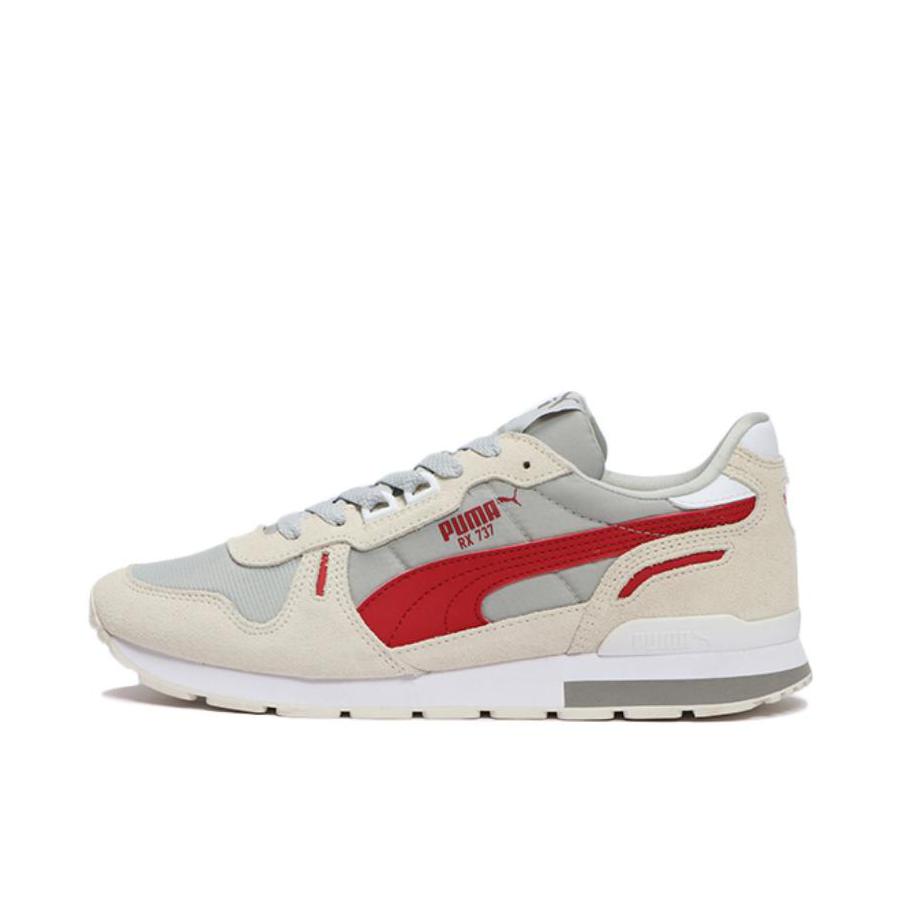 推荐商品：Puma/彪马 RX 737 New Vintage 运动休闲鞋 防滑耐磨舒适轻便网面复古百搭潮流简约织物 灰色/米色/红色